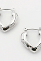 Stars Intersect Dome Star Hoop Earrings (Silver) - NanaMacs