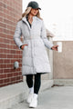 Igloos & Icicles Belted Puffer Coat (Silver) - NanaMacs