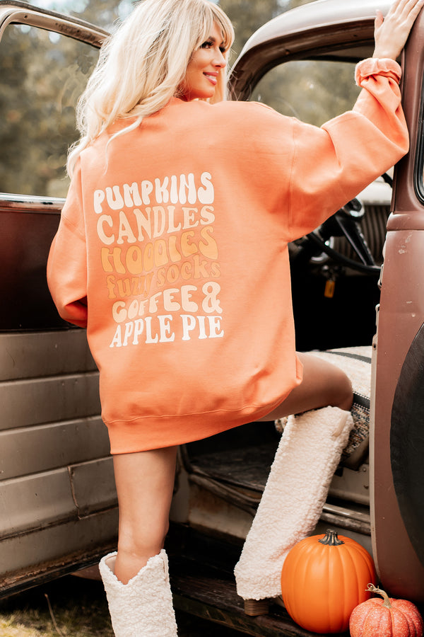 Best Parts Of Fall Double-Sided Graphic Crewneck (Pumpkin) - Print On Demand - NanaMacs