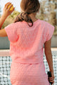 Hanging With The Girls Quilted Crop Top (Pink) - NanaMacs