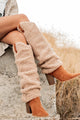 Boujee Cowgirl Slouchy Sherpa Boots (Tan) - NanaMacs