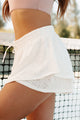 Seeds Of Positivity Tiered Eyelet Shorts (Off White) - NanaMacs