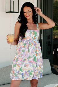 Charleston Stroll Floral Mini Dress (Multi) - NanaMacs