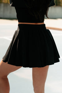 Coming In Clutch Reversible Shrug Top & Skirt Set (Black) - NanaMacs