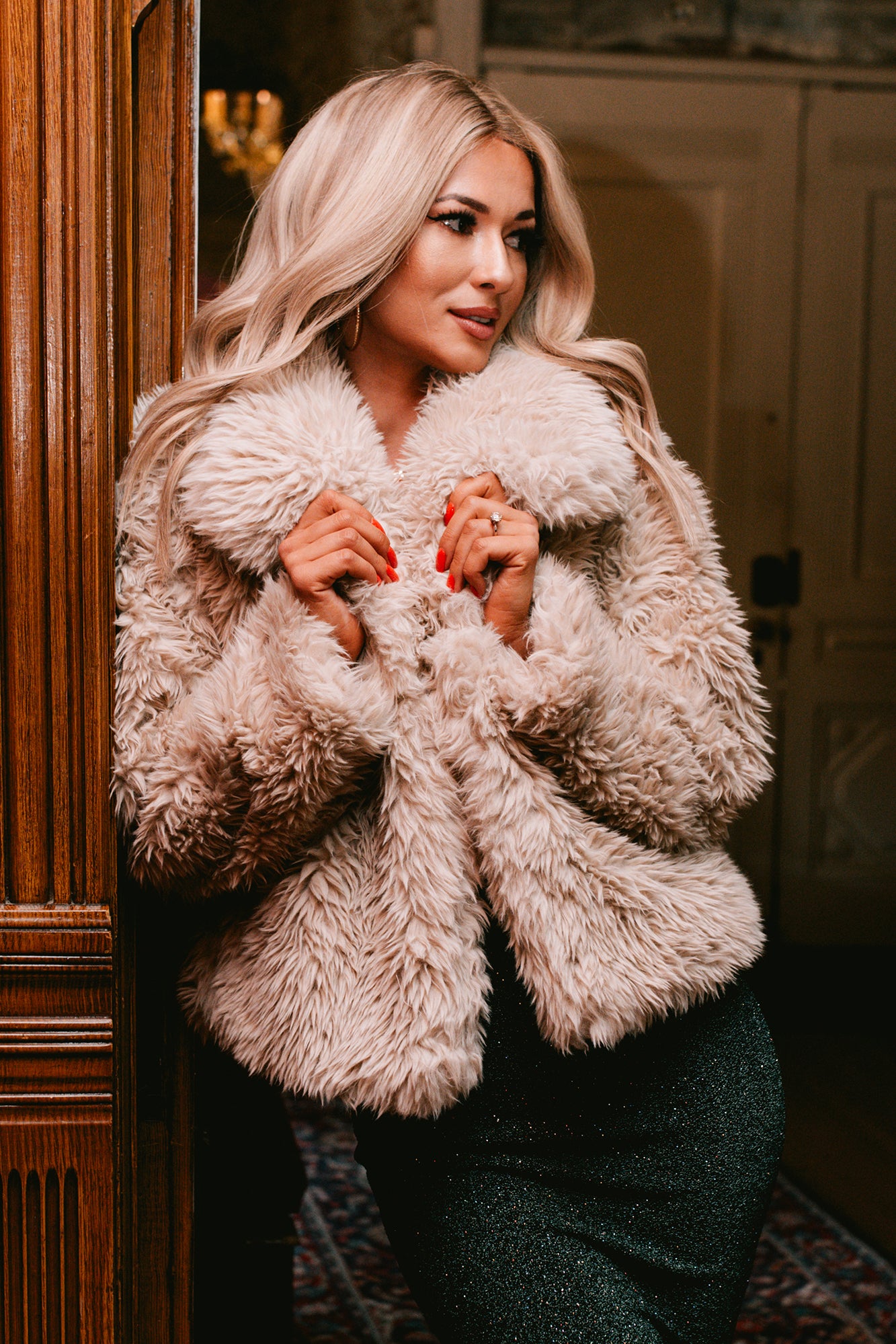 The Plush Life Faux Fur Jacket (Light Tan) - NanaMacs