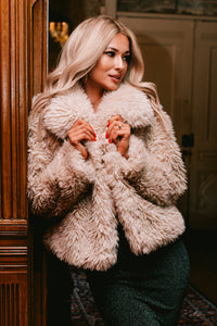 The Plush Life Faux Fur Jacket (Light Tan) - NanaMacs