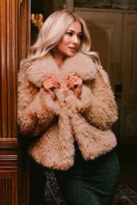 The Plush Life Faux Fur Jacket (Khaki) - NanaMacs