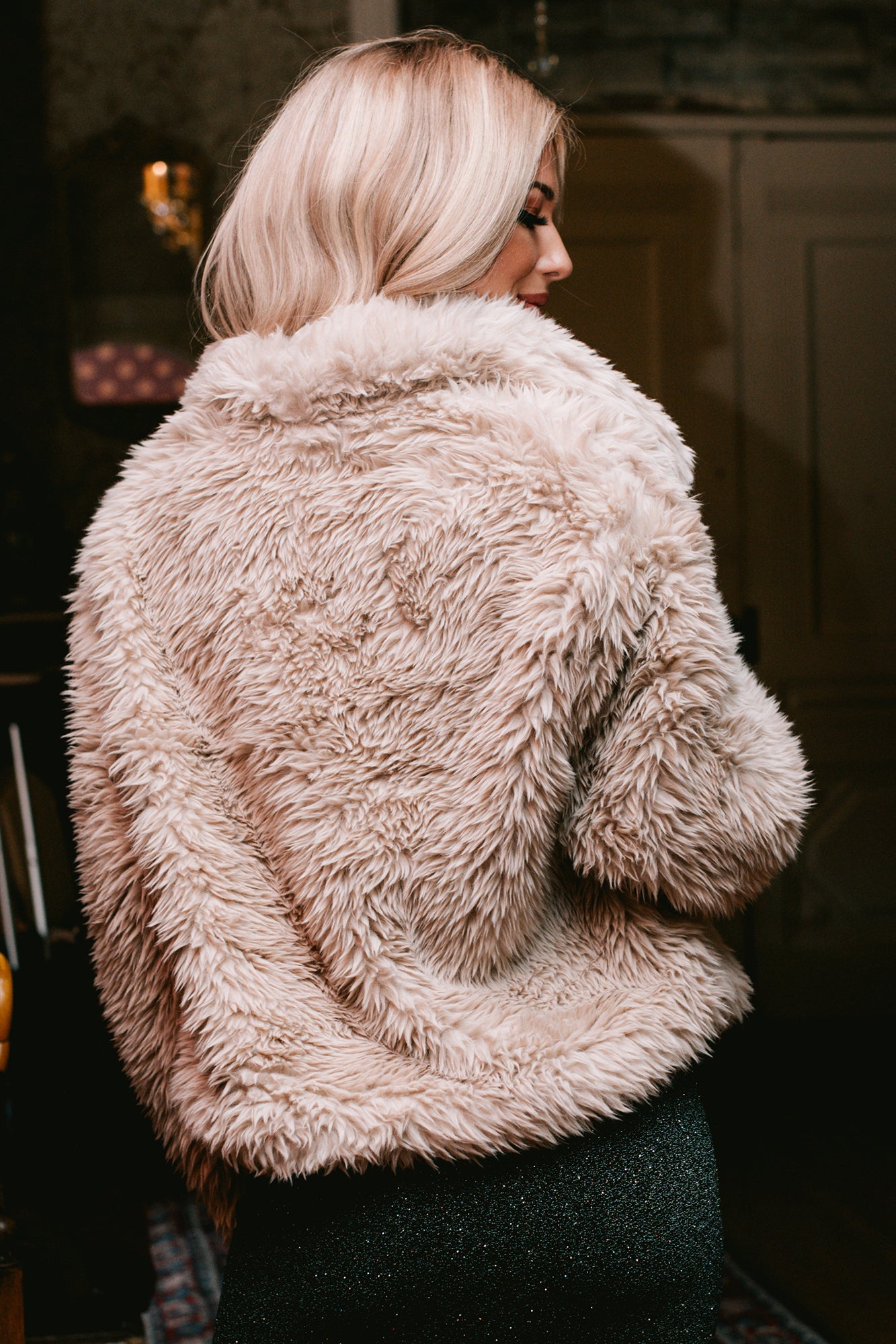 The Plush Life Faux Fur Jacket (Light Tan) - NanaMacs