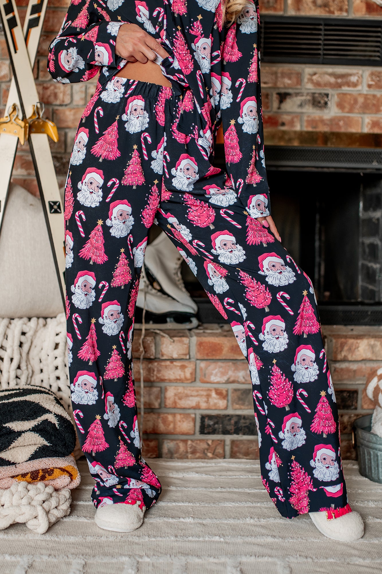 Black and pink discount pajamas