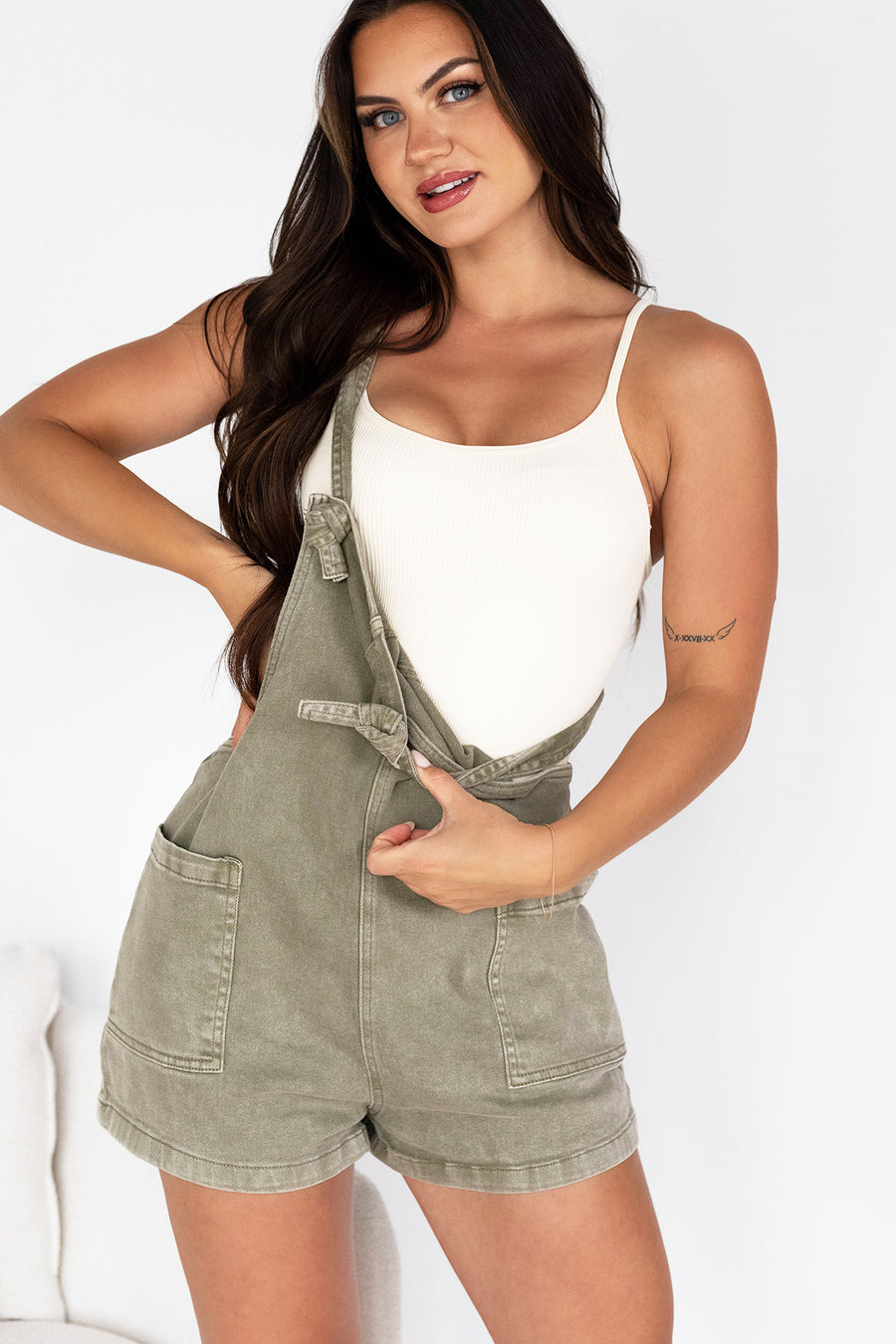 Embry Seamless Tank Bodysuit (Vanilla) - NanaMacs