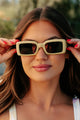 Frame Of Mind Rectangular Frame Sunglasses (Multiple Color Options) - NanaMacs