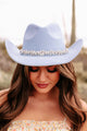 The Rowdy Crowd Rhinestone Banded Cowboy Hat (Blue) - NanaMacs