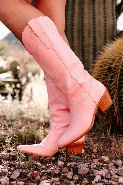 City Slicker Cowboy Boots (Pink) - NanaMacs