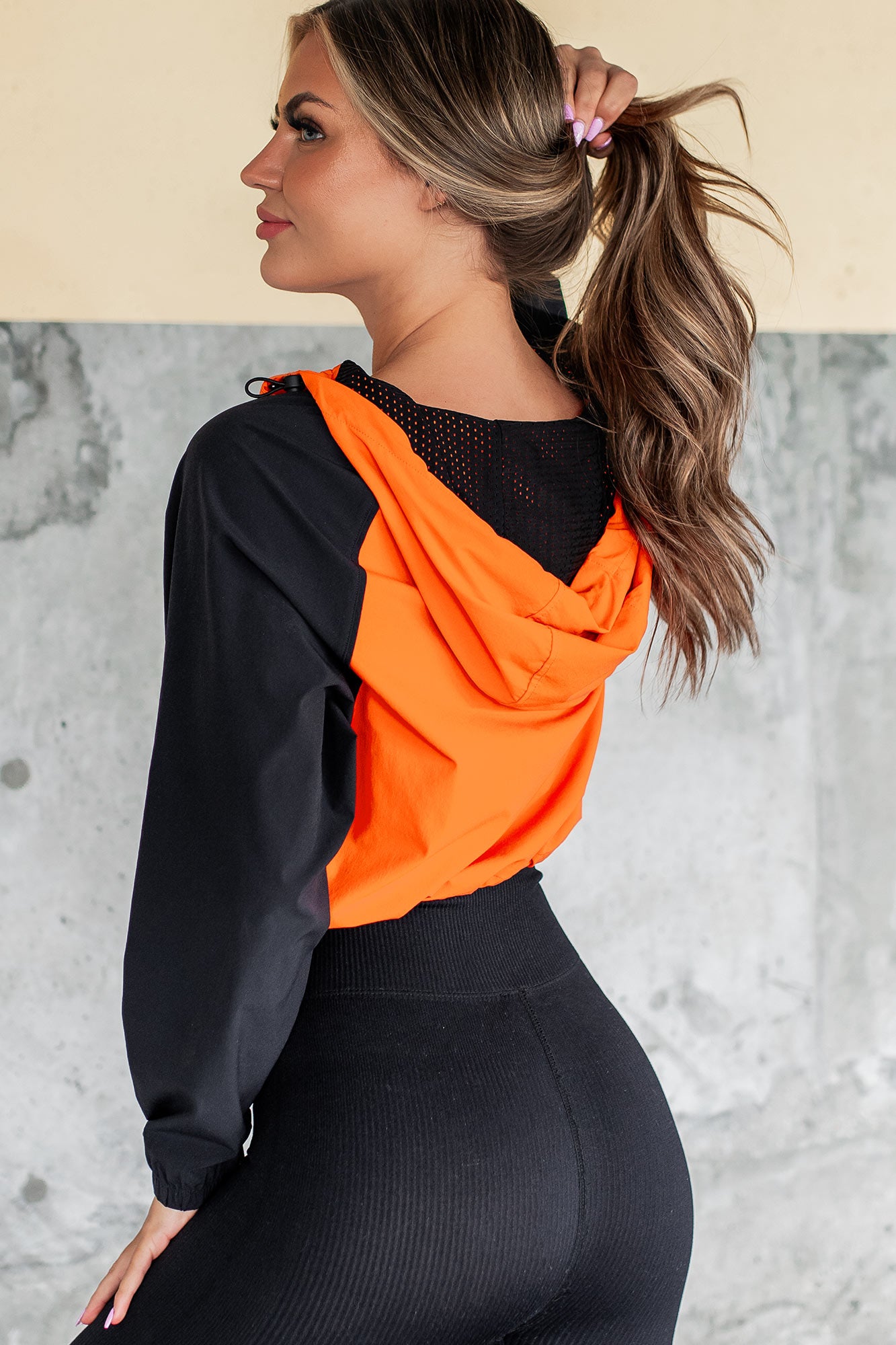 Reaching Milestones Half-Snap Colorblock Pullover (Orange/Black) - NanaMacs