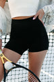 Gavina Spandex Shorts (Black) - NanaMacs