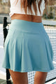 Williams Back Pleated Tennis Skirt (Tidal Wave) - NanaMacs