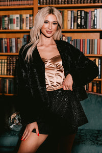 Notoriously Extra Faux Fur Jacket (Black) - NanaMacs