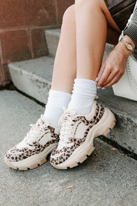 Ready To Bounce Chunky Platform Sneakers (Leopard) - NanaMacs