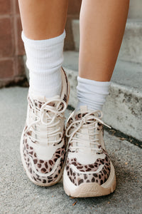 Ready To Bounce Chunky Platform Sneakers (Leopard) - NanaMacs