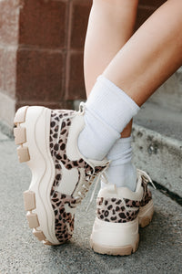 Ready To Bounce Chunky Platform Sneakers (Leopard) - NanaMacs