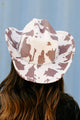 Rodeo Nights Cow Print Cowboy Hat (Brown) - NanaMacs