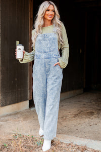 DOORBUSTER Always Problematic Mineral Wash Overalls (Vintage Denim) - NanaMacs