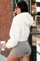 Heavenly Feels Faux Fur Hooded Jacket (Ivory) - NanaMacs