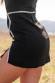 Ready To Dazzle Rhinestone Detail Mini Skirt (Black) - NanaMacs