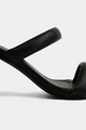 PREORDER Fashionable Farah Double Strap Heels (Black) - NanaMacs