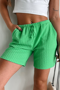 Good News Textured Shorts (Garden Green) - NanaMacs