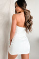 Truly Untouchable Strapless Mini Dress (White) - NanaMacs