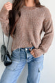 Rooted In Kindness Two-Tone Sweater (Brown) - NanaMacs