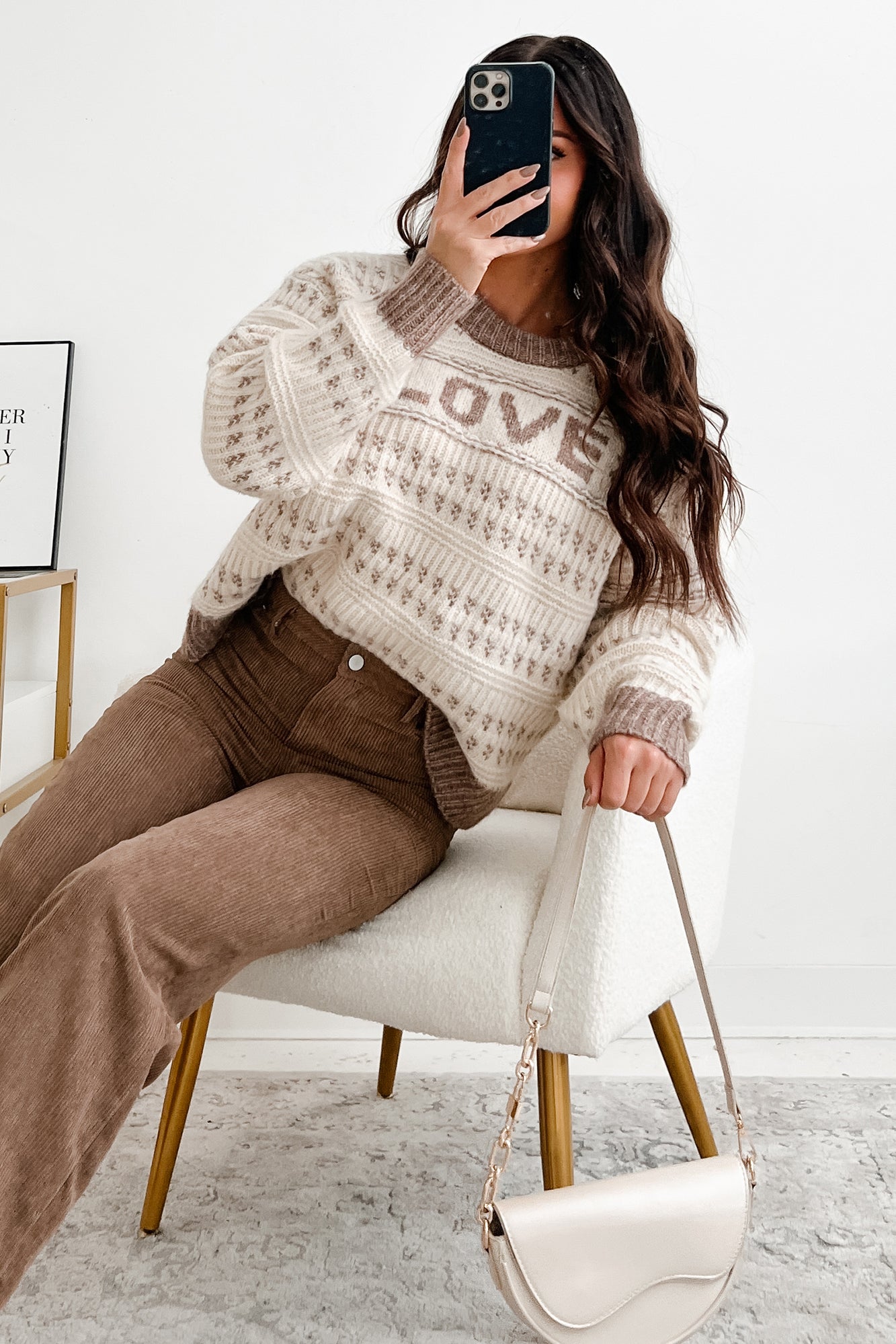 Cozy & Loving It Fair Isle Sweater (Oatmeal/Cream) · NanaMacs