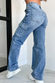 Durham High Rise Cargo Pocket Risen Jeans (Medium) - NanaMacs