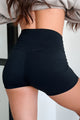 Determined To Win Buttery Soft Biker Shorts (Black) - NanaMacs