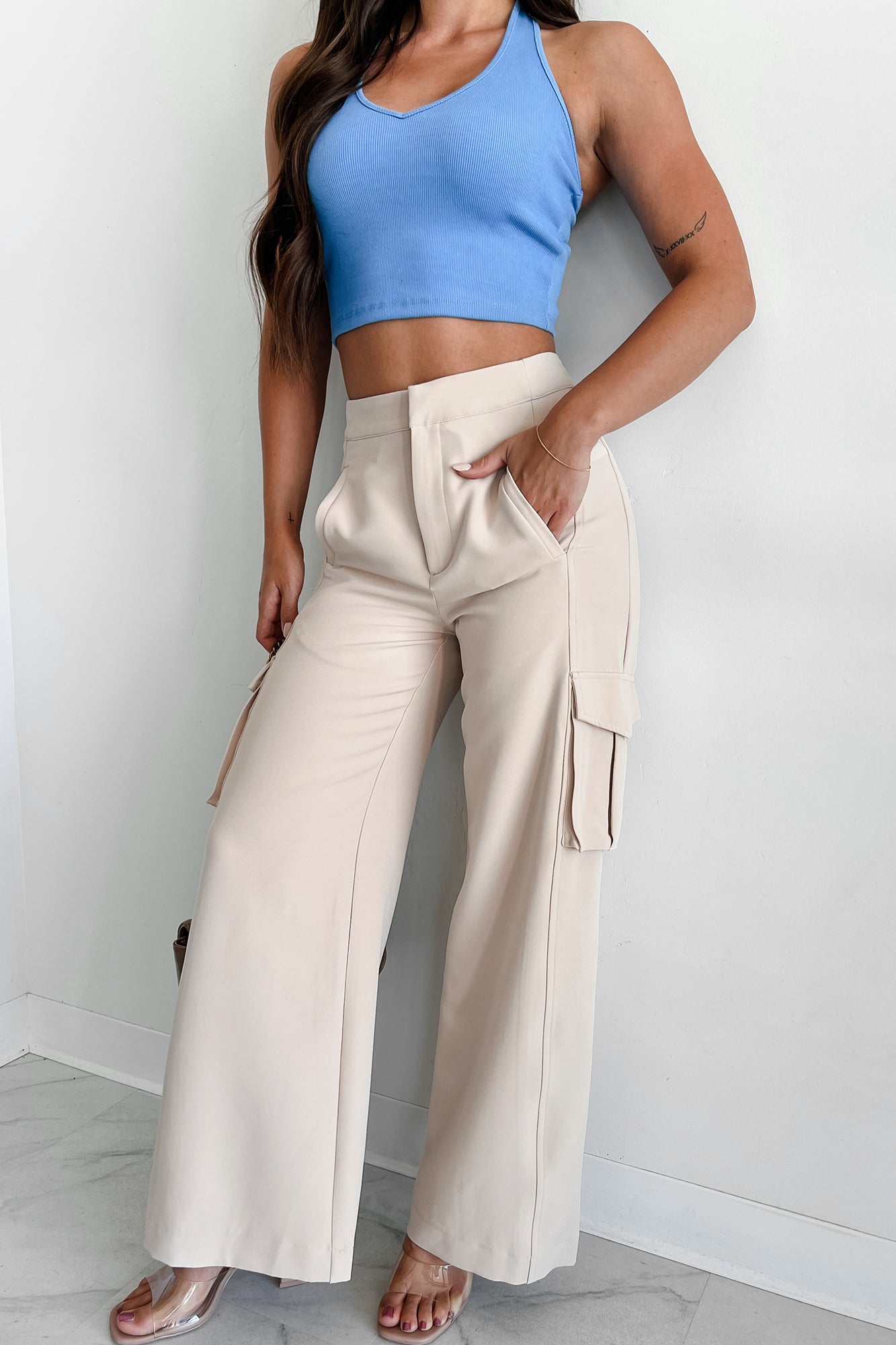 Finally On Time Cargo Pants (Taupe) · NanaMacs