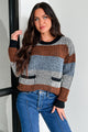 Warm Embrace Colorblock Sweater (Black Multi) - NanaMacs