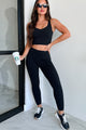 Embracing The Grind Side Pocket Leggings (Black) - NanaMacs