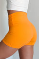 Determined To Win Buttery Soft Biker Shorts (Orange) - NanaMacs