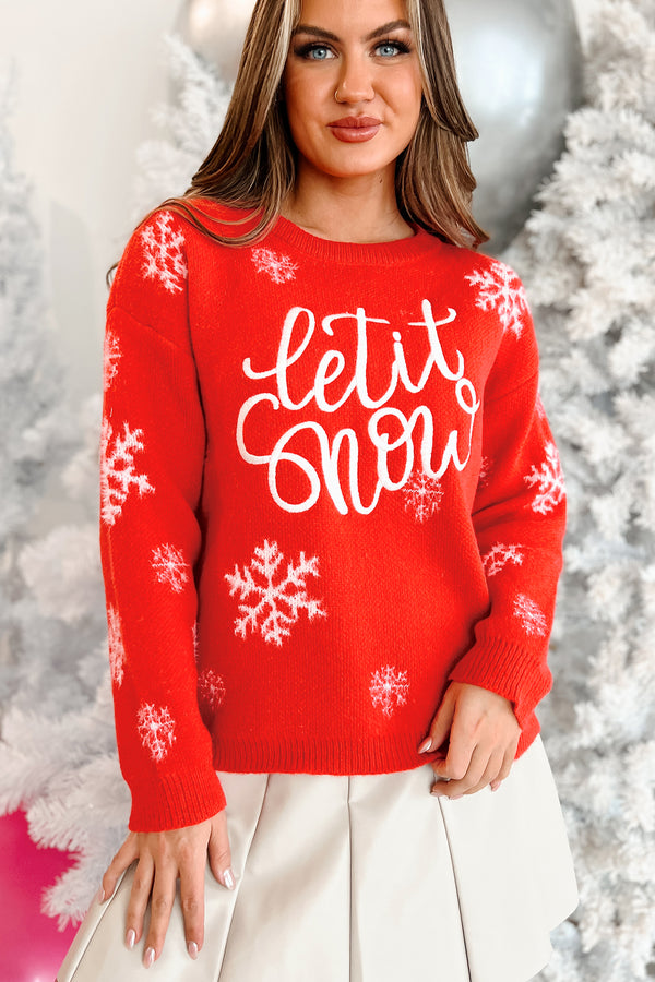 Looking Like Christmas Holiday Sweater (Red/White) - NanaMacs