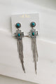 Cowboy Canyon Western Dangle Earrings (Silver) - NanaMacs