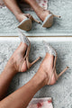 Cinder Rhinestone Pearl Pointed Toe Heels (Nude) - NanaMacs