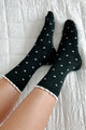 From My Head To My Toes Ruffled Heart Socks (Black) - NanaMacs