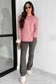 Emmett Mineral Wash Long Sleeve Top (Mauve) - NanaMacs