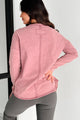 Emmett Mineral Wash Long Sleeve Top (Mauve) - NanaMacs