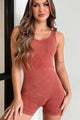 Productive Mornings Mineral Wash Seamless Romper (Burgundy) - NanaMacs