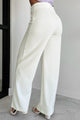 Working Together Wide Leg Pants (Off White) - NanaMacs