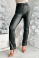 Thrills & Chills Faux Leather Pants (Black) - NanaMacs