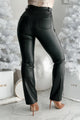 Thrills & Chills Faux Leather Pants (Black) - NanaMacs