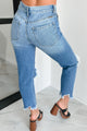 Eliana High Rise Distressed Kancan Mom Jeans (Medium) - NanaMacs